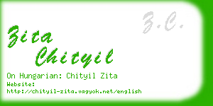 zita chityil business card